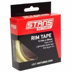 Fond De Jante Notubes Yellow Spoke Tape 25mm X 9m