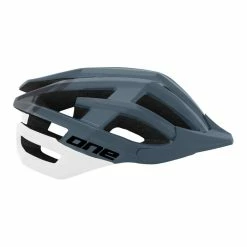 Casque One MTB Race Gris Blanc -Kalkhoff Vélos Boutique mtb race gris blanc 700x700 2