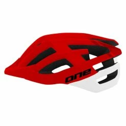 Casque One MTB Race Rouge/Blanc -Kalkhoff Vélos Boutique mtb race rouge blanc 4 700x700 2