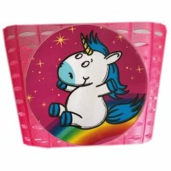 Panier Avant Bike Fashion Licorne Rose